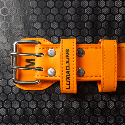 Lu Xiaojun Leather Weightlifting Belt - ORANGE