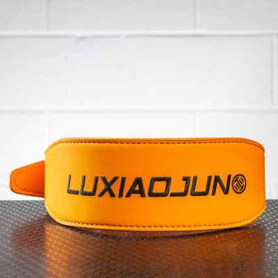 Lu Xiaojun Leather Weightlifting Belt - ORANGE